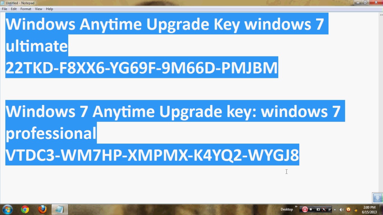 windows 7 ultimate product key 64 bit 2018 free